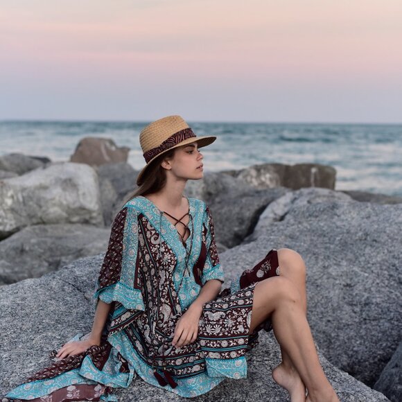 Bohemian Queen Maxi Kaftan - Picture 5 of 11